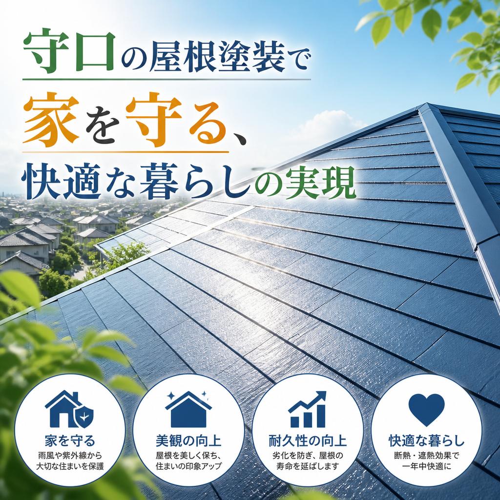 守口の屋根塗装で家を守る、快適な暮らしの実現
