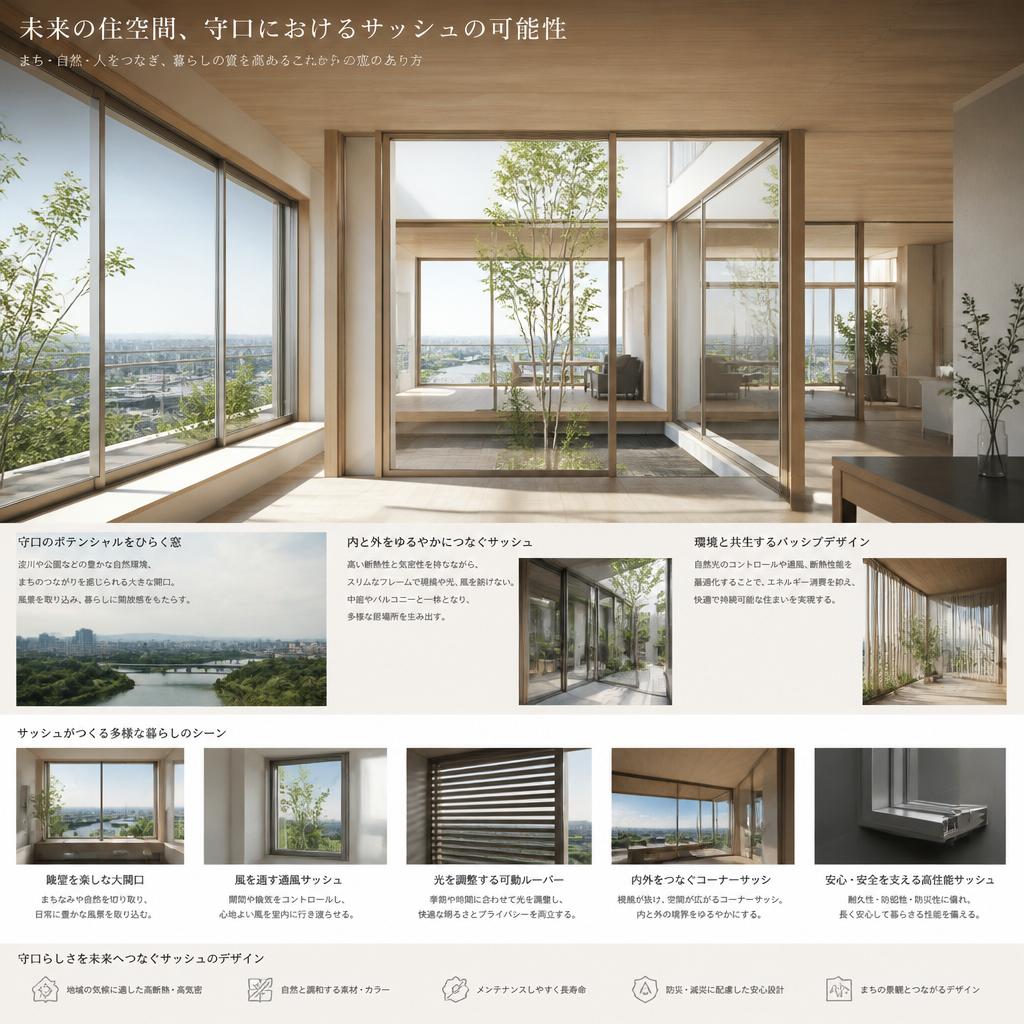 未来の住空間、守口におけるサッシュの可能性