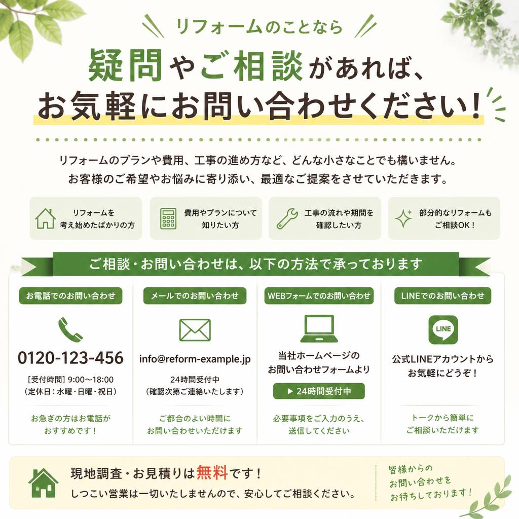 お問い合わせはお任せください！