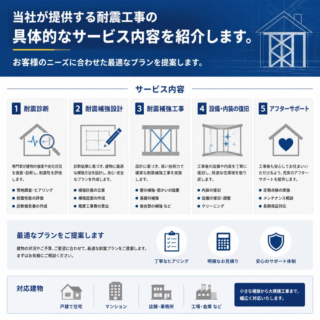 2. 当社の耐震工事サービス