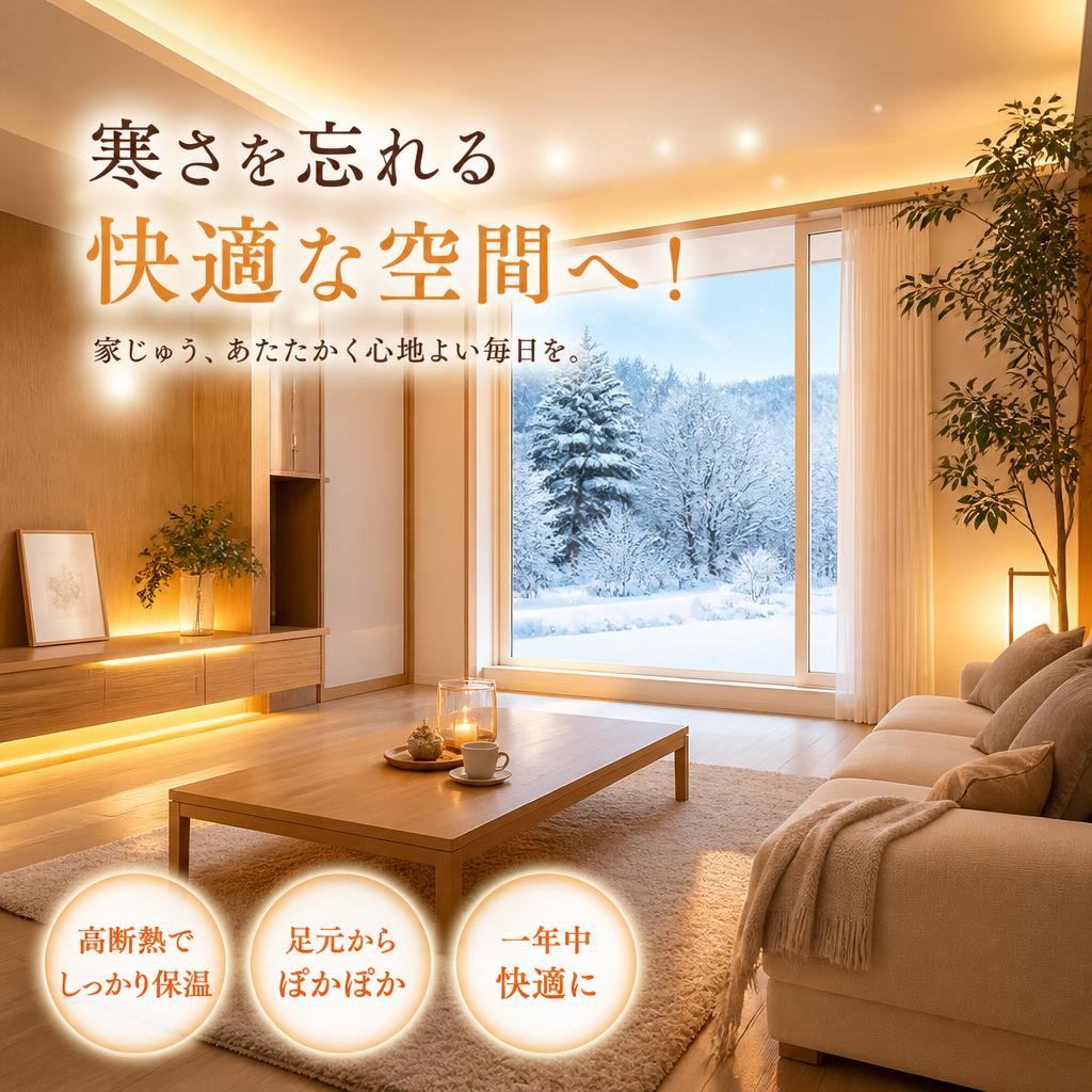 寒さを忘れる快適な空間へ！