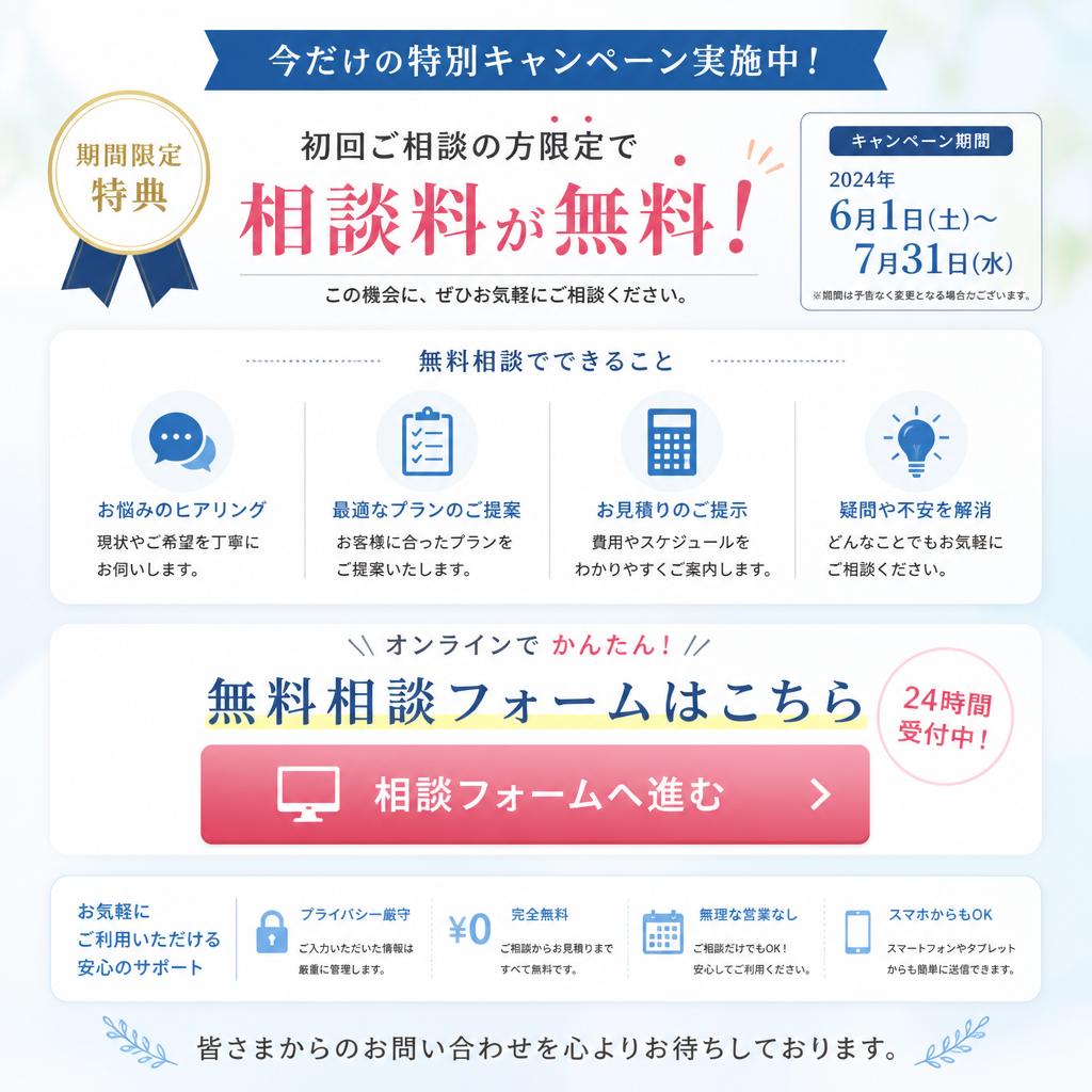 7. 今すぐお問い合わせを！