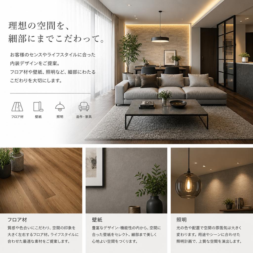 2. こだわりの内装デザイン